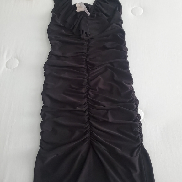 Agaci black rushed dress size S - Picture 6 of 7